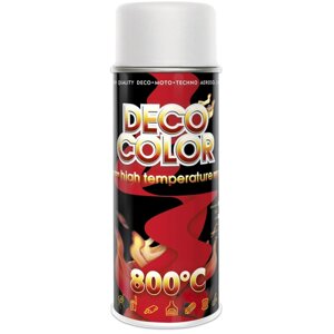 Жаростійка аерозольна фарба DecoColor, 800*C, білий, 400ml