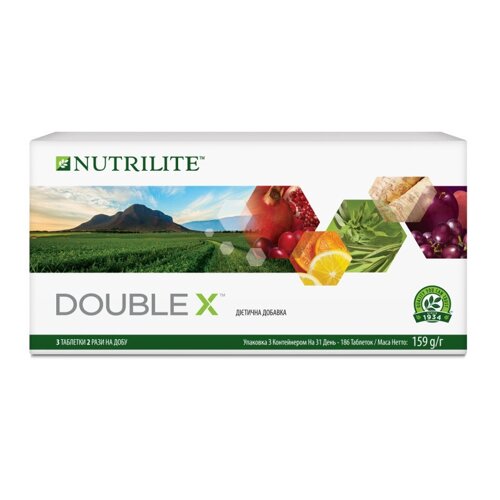 Полівітамінна мультимінеральна фітопоживна дієтична добавка NUTRILITE DOUBLE X