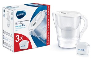 BRITA Marella XL white (Calendar) + 3 Maxtra +