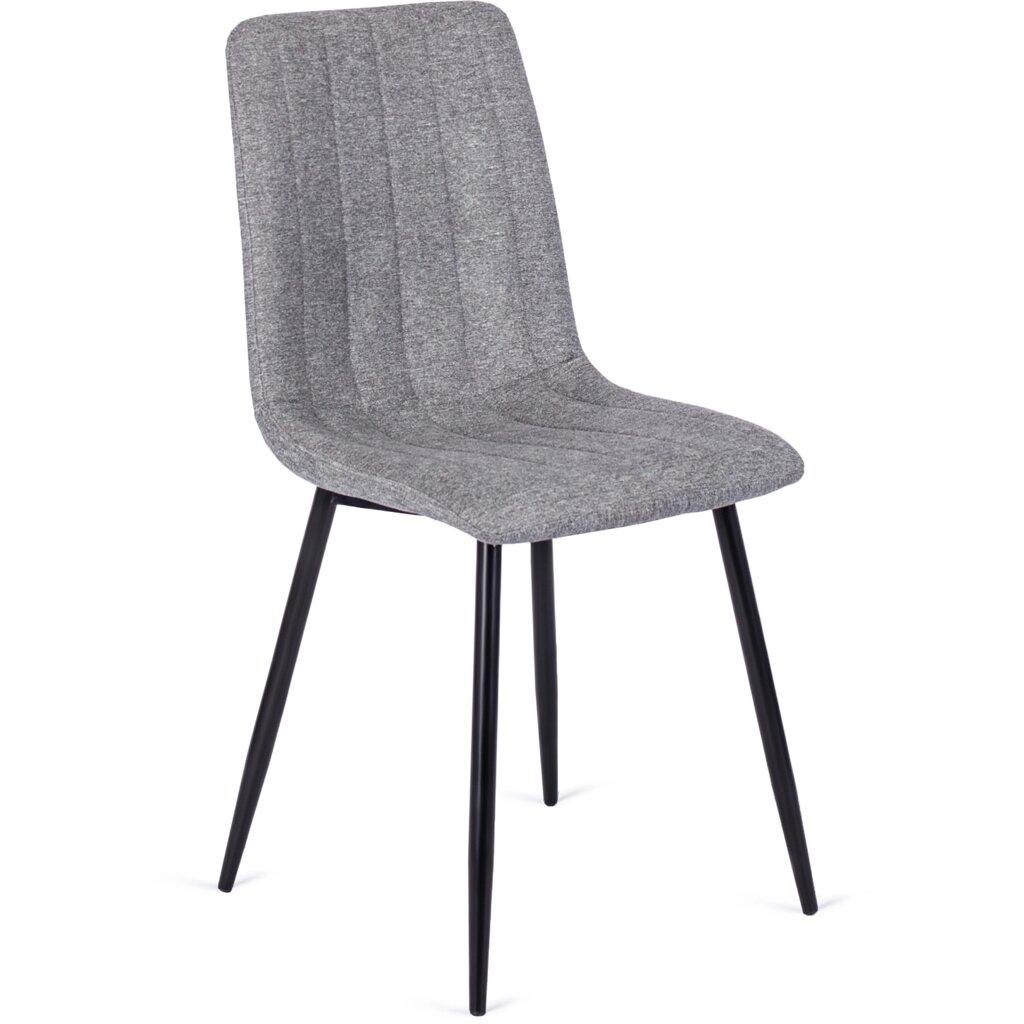 LARA Сірий сучасний стілець у стилі лофт з м'якою оббивкою для вітальні від компанії AquaDom - фото 1