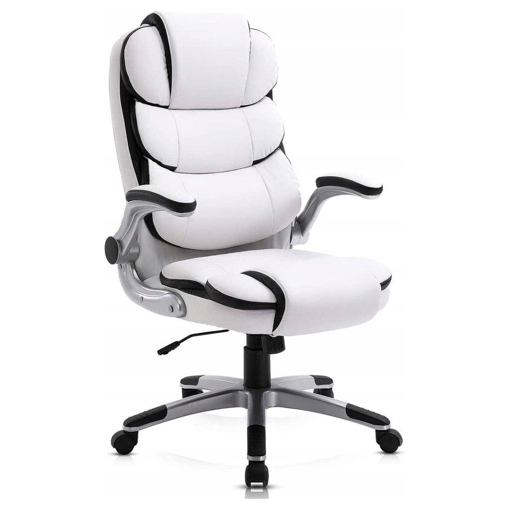 LIVERPOOL Біле сучасне офісне крісло з екошкіри від компанії AquaDom - фото 1