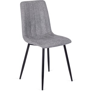 LARA Сірий сучасний стілець у стилі лофт з м'якою оббивкою для вітальні