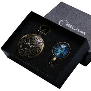 Кишенькові годинники з медальйоном YISUYA №0066