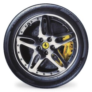 Подушка килимок колір колесо No1083