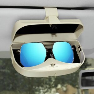 Футляр чохол кейс на козирок для зберігання окулярів сірий No2175