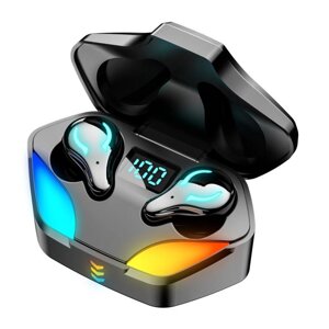 Блютуз навушники ігрові безпровідні Bluetooth 5.1 з зарядкою у кейсі No1587