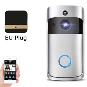 Відеокамера домофон відеооко із приймачем бездротова Wi Fi SMART DOORBELL No1457