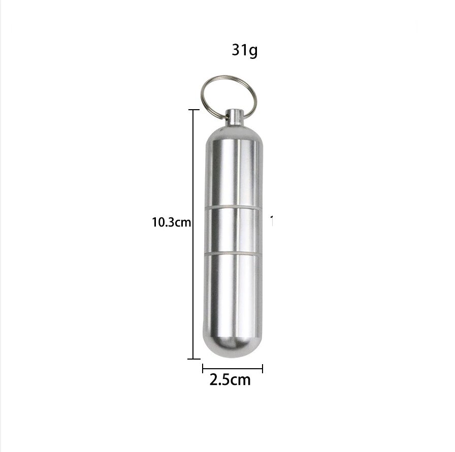 Портсигар брелок металевий водонепроникний Lighter №1472 від компанії 1000 дрібниць - фото 1