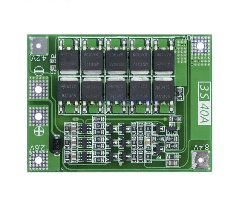 Захисна БМС плата акумулятора 3S 40A diymore No257 від компанії 1000 дрібниць - фото 1