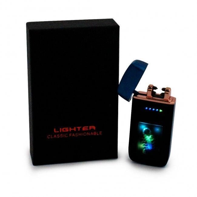 Запальничка електроімпульсна плазмова дугова USB Lighter No1339 від компанії 1000 дрібниць - фото 1