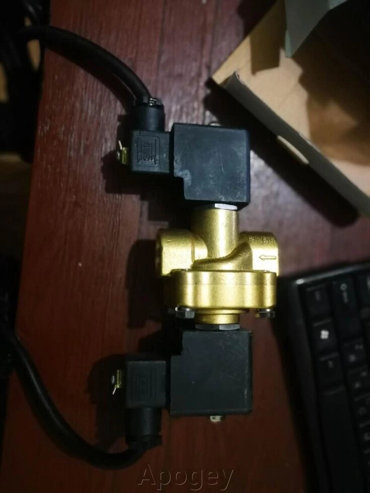 Клапан електромагнітний LPG 220V дві котушки Solenoid valve 220V two coils від компанії Apogey - фото 1