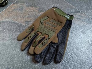 Тактичні рукавички Mechanix mpact олива