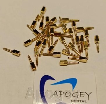 Штифти анкерні позолочені S1 (ApogeyDental), 12 шт/уп від компанії Apogey - фото 1