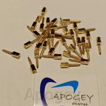 Штифти анкерні позолочені S4 (ApogeyDental), 12 шт/уп від компанії Apogey - фото 1