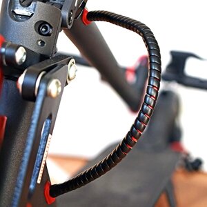 Спіраль для кабеля чорна для електросамокату та велосипеду 1м