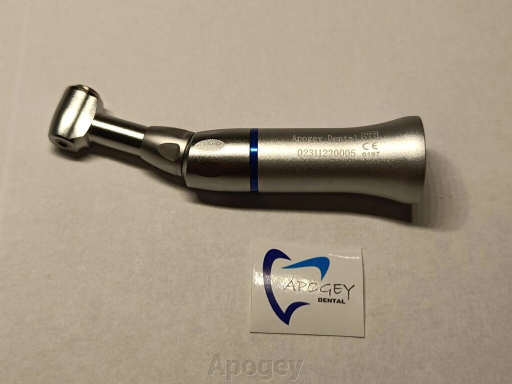 Стоматологічний наконечник кутовий ApogeyDental ECA0001 з кнопковою фіксацією бору від компанії Apogey - фото 1