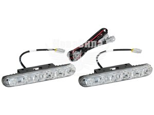 Фара денного світла (Cyclone) DRL 12V LED біла 6-діодів, 9W DRL-616