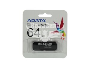 Флешка (USB) 64GB (A-data) AUV 250 black AUV240-64G-RBK