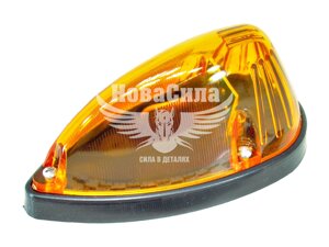 Ліхтар габаритний універсальний (ДК) LED 24V капля автопоїзд жовта 1521/LED