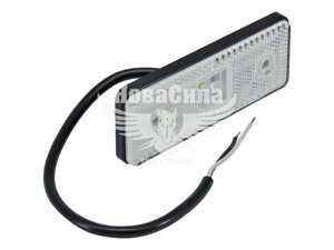 Ліхтар габаритний універсальний (HICO) LED 24V білий прямокутний LOB051