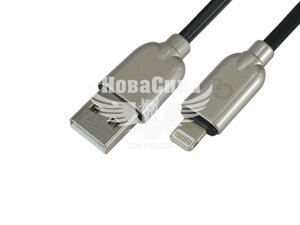 Кабель для заряджання моб. телеф. USB 1м. чорний (Cablexpert) (Iphone Lightning) CC-USB2R-AMLM-1M