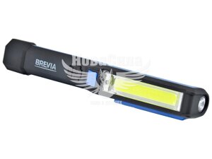 Лампа переносна (Brevia) LED Pen Light 2W COB+1W LED 150lm, 900mAh, microUSB 11220