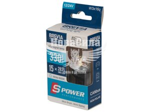 Лампочка без цоколя LED T20_W21/5W SMD біла 15-діодів 12/24V W3x4.6d CANbus (Brevia) (к-т. 2шт.) 10211X2