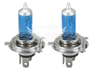 Лампочка галогенна H4 P43t 12V-60/55Вт (Osram) (Cool Blue Hyper Osram 5000K) OS 62193 CBH DUOBOX