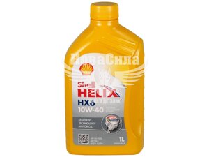 Моторна олива бензин, дизель 10W-40 (Shell) Helix HX6 1л.