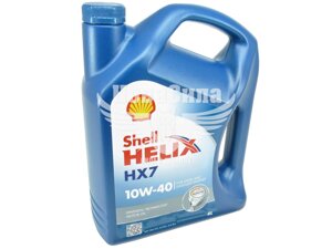 Моторна олива бензин, дизель 10W-40 (Shell) Helix HX7 4л. HX7