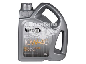 Моторна олія бензин, дизель 10W-40 (Wexoil) Eco gaz SM/CF 4л.