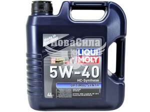 Моторна олія бензин, дизель 5W-40 (Liqui Moly) Optimal Synth 4л. 3926