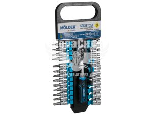 Набір торцевих головок із тріскачкою (Molder Tools) 28 предметів 1/4 MT64828