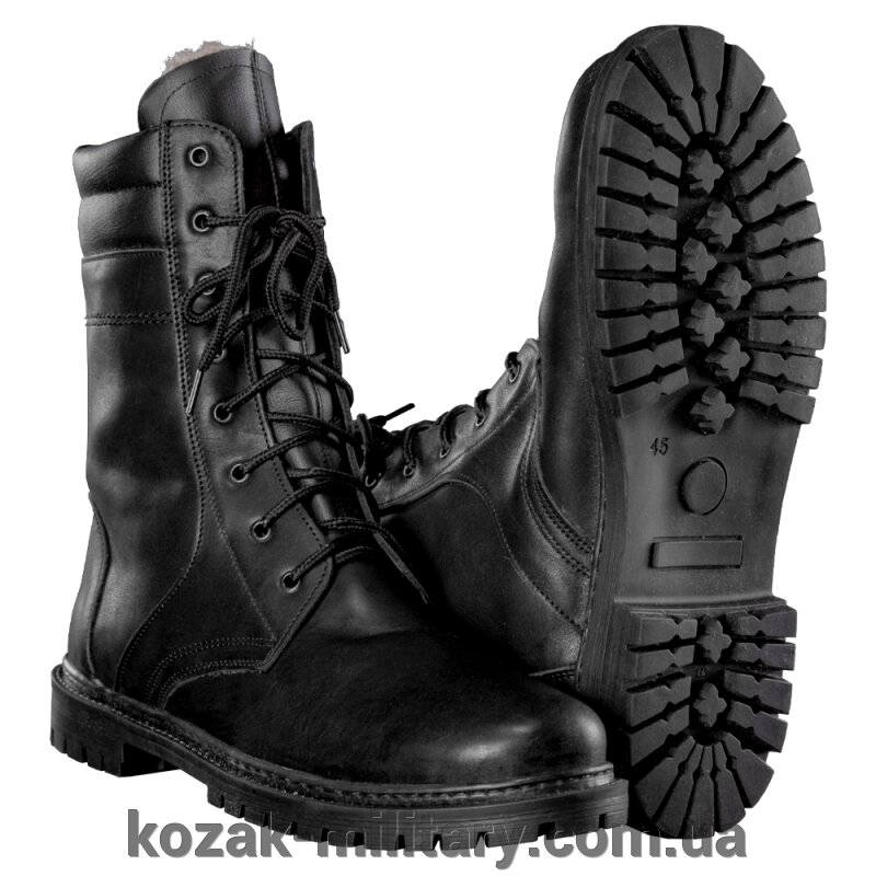Берці LP Штучне хутро Black (374), 36 від компанії "КOZAK" military - фото 1