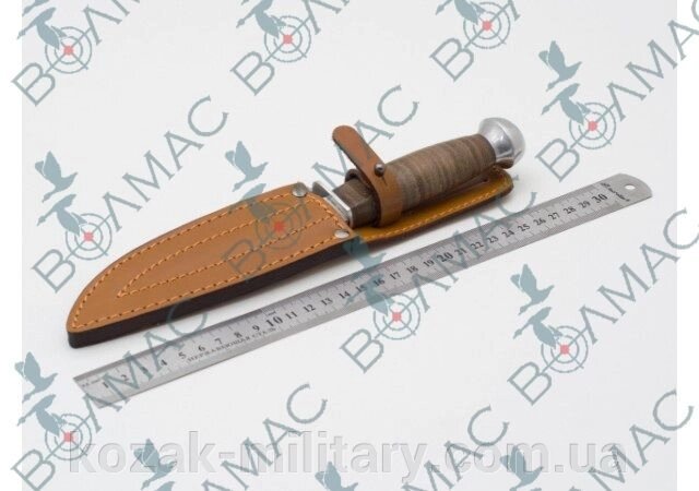 Чохол для ножа №3 шкіряний рудий від компанії "КOZAK" military - фото 1