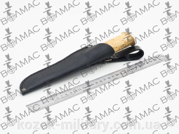 Чохол для ножа №4 шкіряний чорний від компанії "КOZAK" military - фото 1