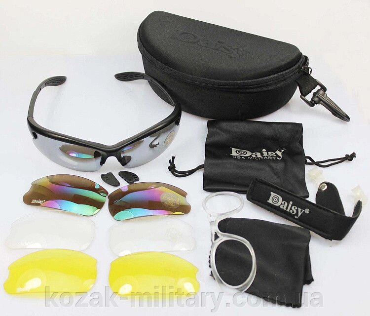 Daisy C3 - тактичні захисні окуляри (4 лінзи в комплекті) від компанії "КOZAK" military - фото 1