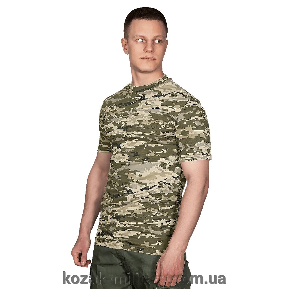 Футболка CM Bavovna Піксель (6674), 4XL від компанії "КOZAK" military - фото 1