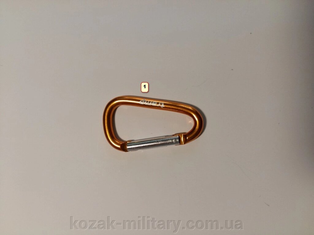 Карабін Tramp алюмінієвий, розмір 5 см, без муфти від компанії "КOZAK" military - фото 1