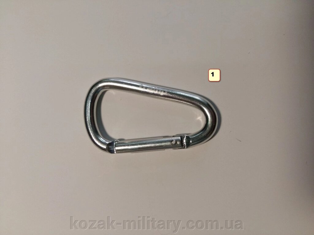 Карабін Tramp алюмінієвий, розмір 6 см, без муфти від компанії "КOZAK" military - фото 1