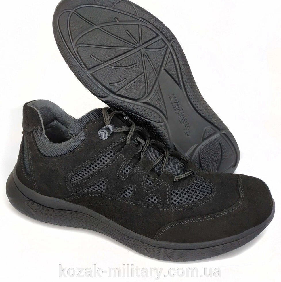 Кросівки "Desert" чорний замш + сітка від компанії "КOZAK" military - фото 1