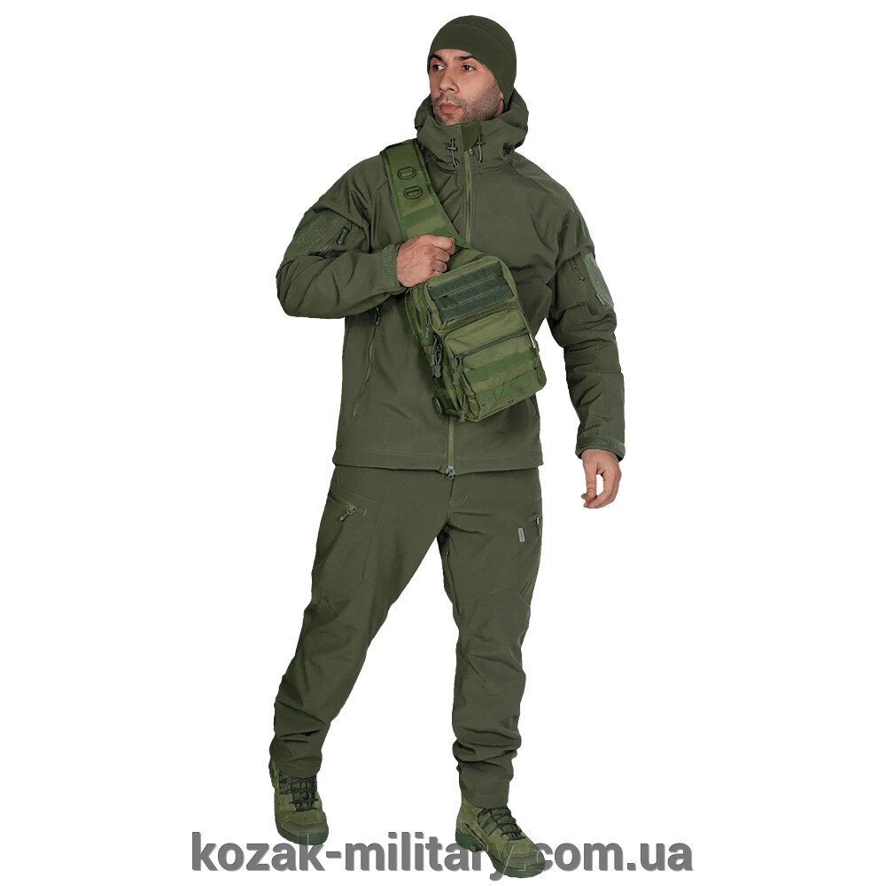 Куртка Stalker SoftShell Олива (7225), L від компанії "КOZAK" military - фото 1