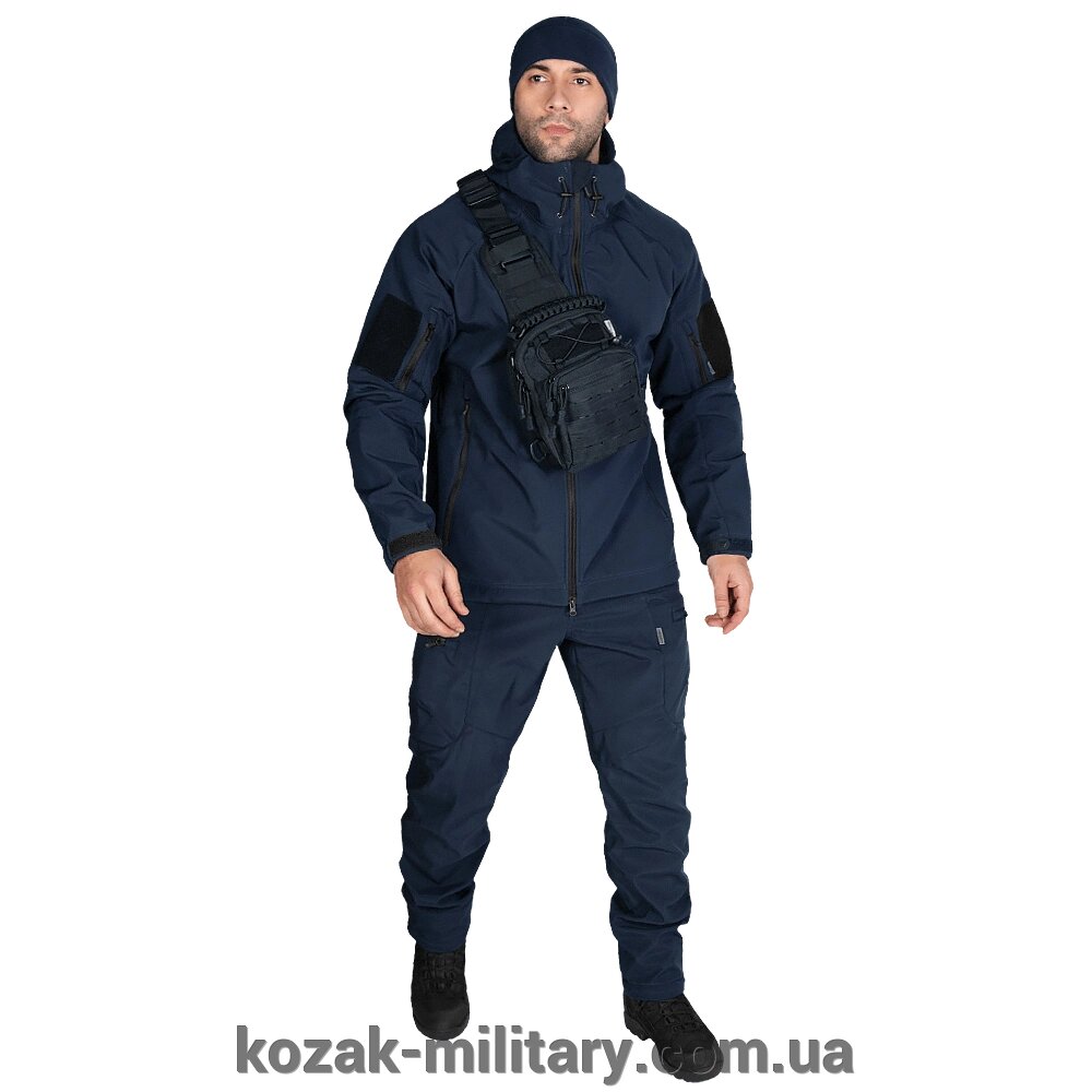 Куртка Stalker SoftShell Темно-синя (7005), L від компанії "КOZAK" military - фото 1