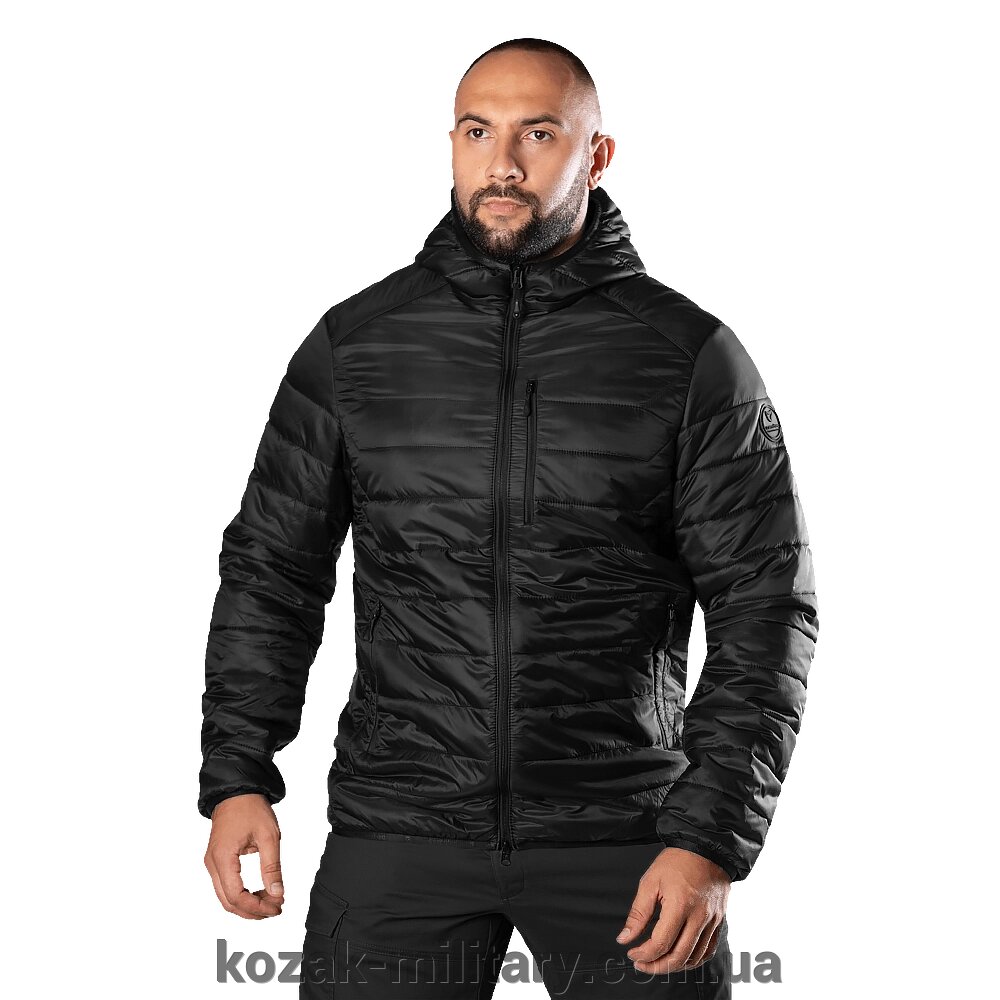 Легкий Пуховик Storm Hood 2.0 Чорний (8255), XL від компанії "КOZAK" military - фото 1