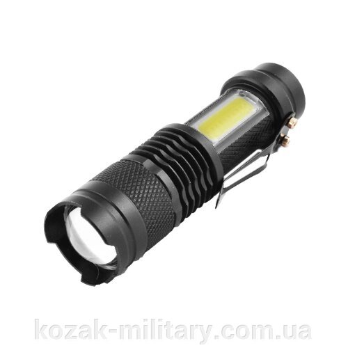 Ліхтар Police 1812C-XPE + COB, ЗУ microUSB, вбудований акумулятор, Box від компанії "КOZAK" military - фото 1
