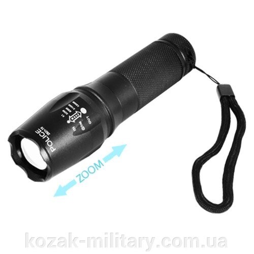 Ліхтар Police 2831/2381-T6, ЗУ 220V, 1x26650 (1х18650 / 3xAAA), zoom, Box від компанії "КOZAK" military - фото 1