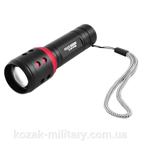 Ліхтар Police 555-T6 + COB, ЗУ micro USB, вбудований акумулятор від компанії "КOZAK" military - фото 1