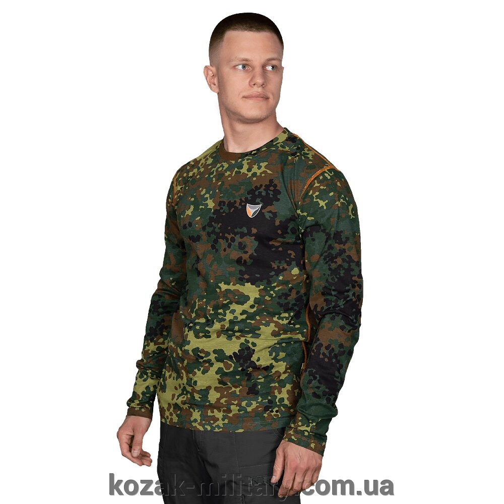 Лонгслів Basic 2.0 Cotton Flecktarn (2365), L від компанії "КOZAK" military - фото 1