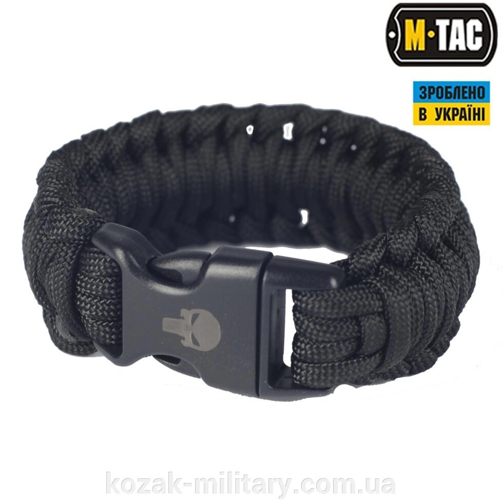 M-TAC БРАСЛЕТ паракорд КАРАТЕЛЬ 2 ЧОРНИЙ від компанії "КOZAK" military - фото 1