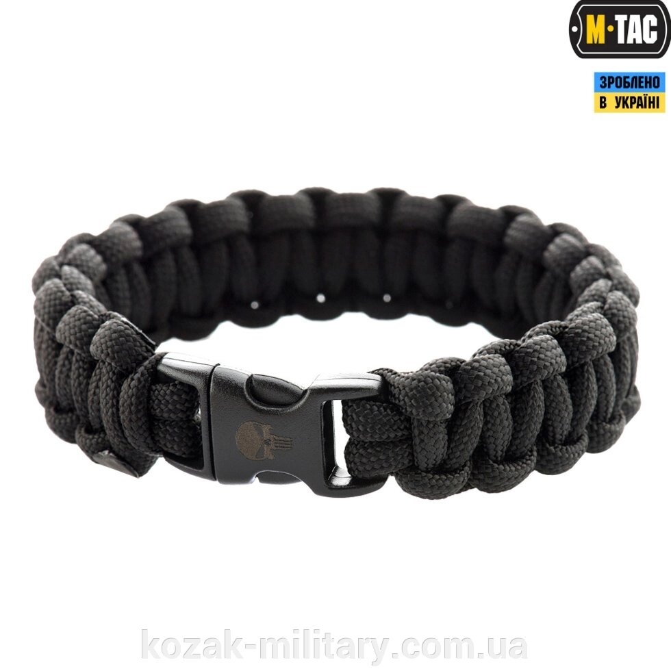 M-TAC БРАСЛЕТ паракорд КАРАТЕЛЬ ЧОРНИЙ від компанії "КOZAK" military - фото 1